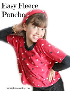 10 Minute Sewing Project Easy Fleece Poncho