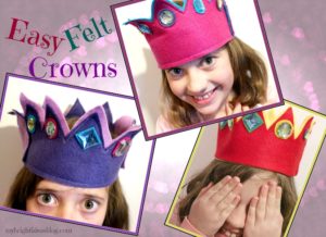 Easy to Make Felt Crowns Glue or Sew Make it yourself for under $3 mybrightideasblog.com