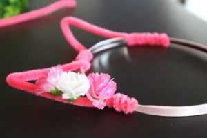 Make a Cat Ear Headband. Such a sweet idea and so easy! Only costs a few dollars for a hairband, small artificial flowers and pipe cleaners! mybrightideasblog.com
