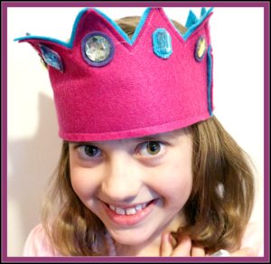 Easy to make Felt Crown Sew and No Sew Diy Princess Party mybrightideasblog.com