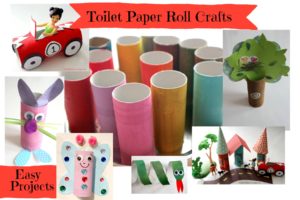 So many easy kids crafts that you can make with a toilet paper roll. Come to see these ideas! mybrightideasblog.com