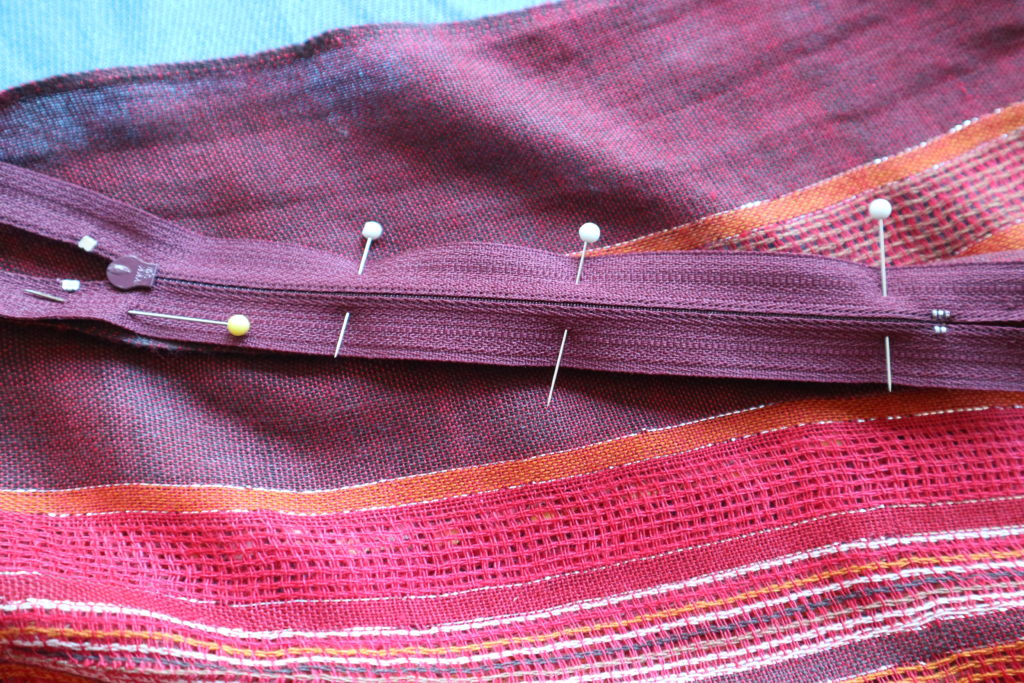 DIY How to make an infinity scarf with a hidden pocket. mybrightideasblog.com