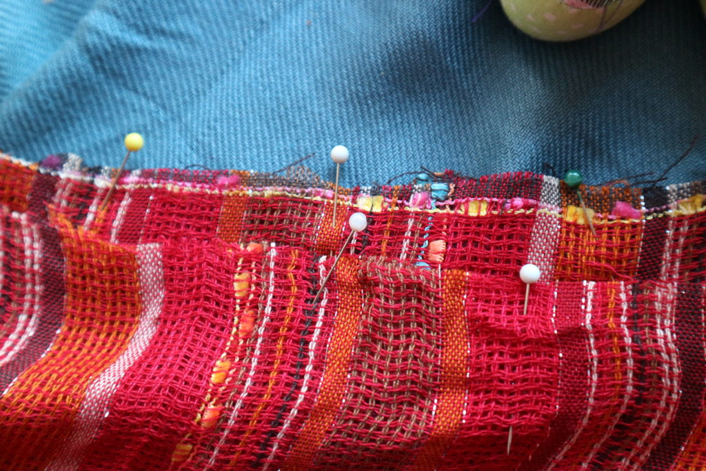 DIY How to make an infinity scarf with a hidden pocket. mybrightideasblog.com