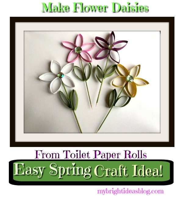 Make an easy craft out of toilet paper rolls. Easy fun craft! mybrightideasblog.com