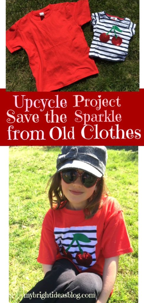Reuse your favourite baby clothes by cutting the best parts out and sewing it as an applique on plain T-shirts. It's really easy! mybrightideasblog.com