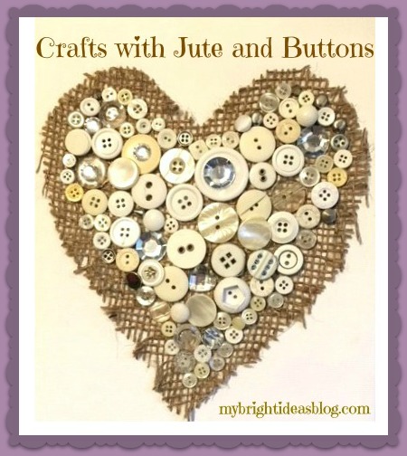 Make a beautiful craft with buttons and jute on a canvas. Looks great and all items are purchased from the Dollar Store! mybrightideasblog.com