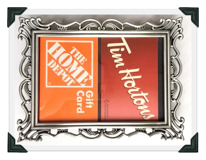 How to give money and gift cards in a picture frame. Great gift idea for housewarming, baby shower, wedding, graduation. mybrightideasblog.com