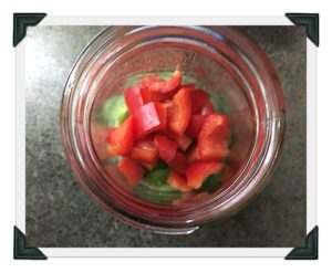 Make a layered salad in a mason jar. Plan your healthy lunch for the week. Great Idea! mybrightideasblog.com