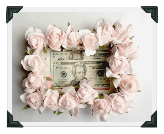 Giving a wedding present or baby shower gift and wanting to do a cash gift? Why not craft a very pretty frame and put the cash gift in the photo / picture frame. mybrightideasblog.com