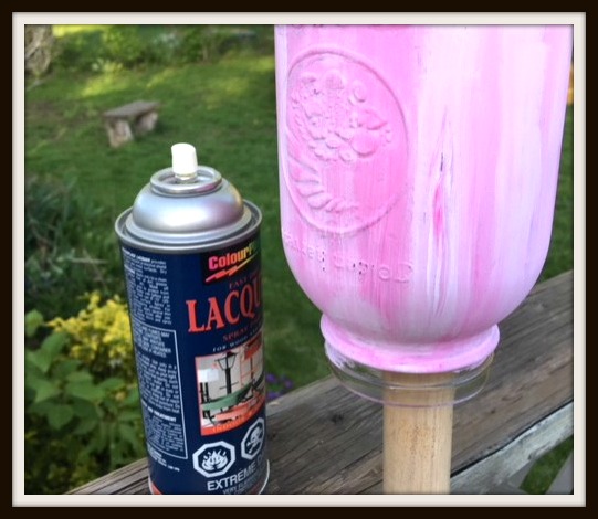 Painted Mason Jar Tissue Dispenser. Match to wedding colors for an accessory. Dab tears of joy! mybrightideasblog.com