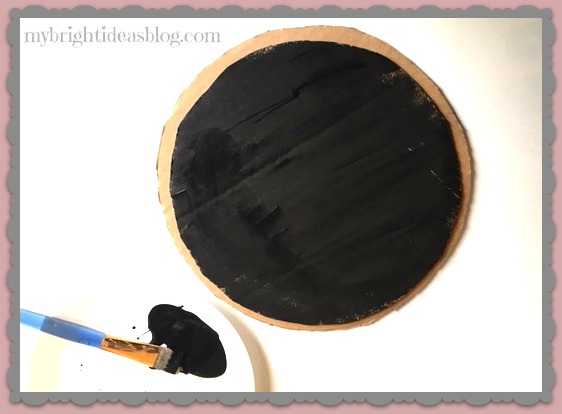 Super easy Kids Craft! Cardboard Spiral with Gems makes a great craft for kids of all ages. Daycare or Camp Project for Party Decorations. mybrightideasblog.com