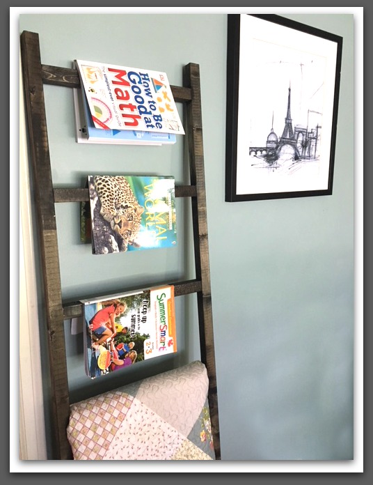 How to make a Blanket Ladder for displaying quilts or magazines. mybrightideasblog.com
