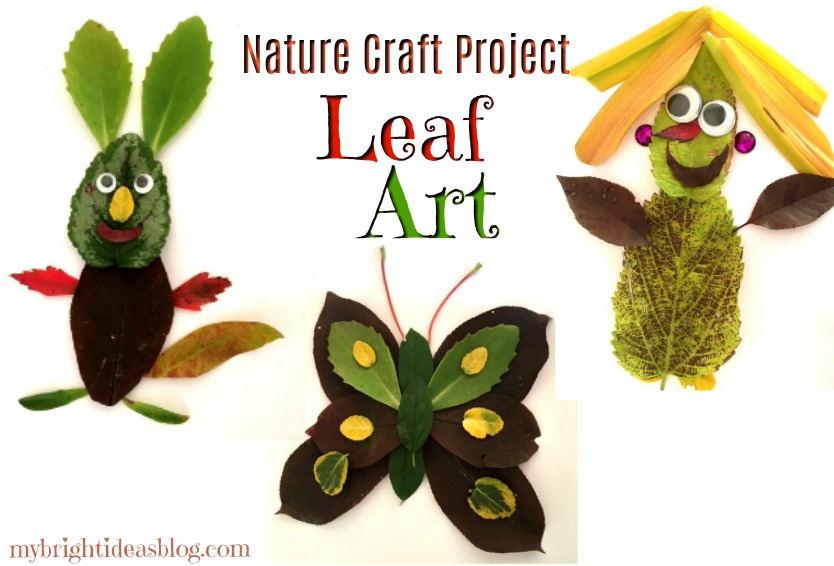 Make an awesome nature craft with leaves. Its easier than you think to make Leaf Art. 