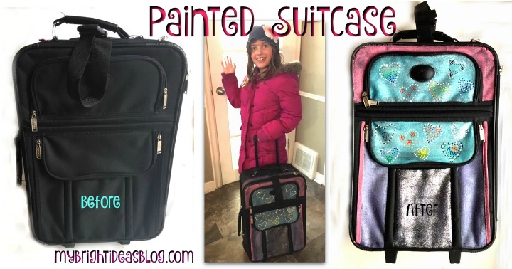 Fun Ways to Decorate a Suitcase  Painting Fabric Luggage : 8
