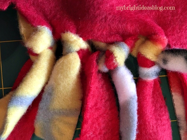 DIY Braided Fleece Blanket