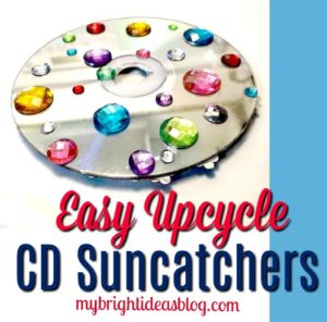 Reuse and Upcycle old CD's and turn them into window ornaments and suncatchers. mybrightideasblog.com