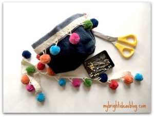 Upcycle your blue jeams. Make Denim Baskets to help you get organized. Easy sewing project! mybrightideasblog.com