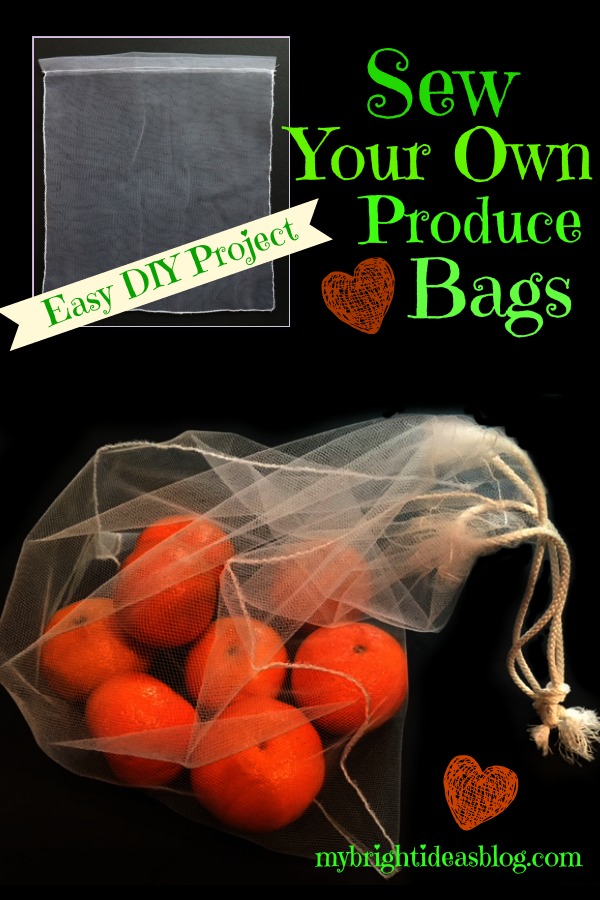 Sew Your Own Shopping Bags for Produce Fruit and Vegetabes - Very Easy ...