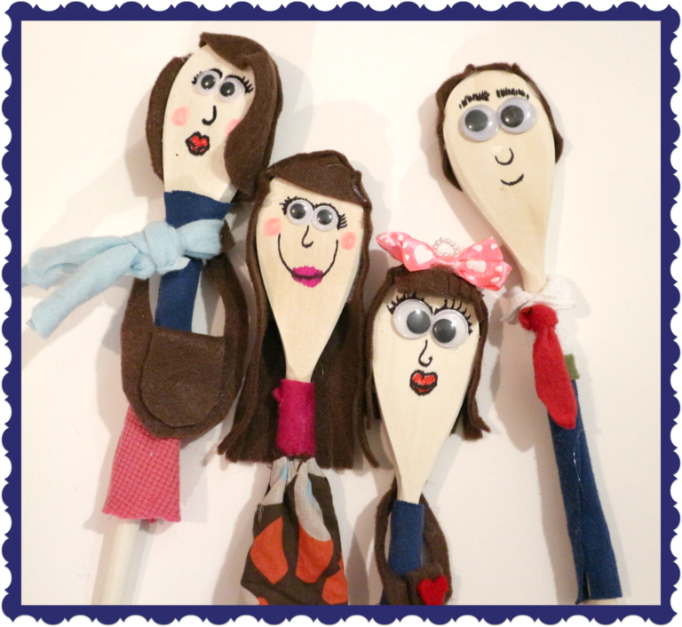 Wooden Spoon Puppets! Easy Fast Fun Inexpensive! - My Bright Ideas