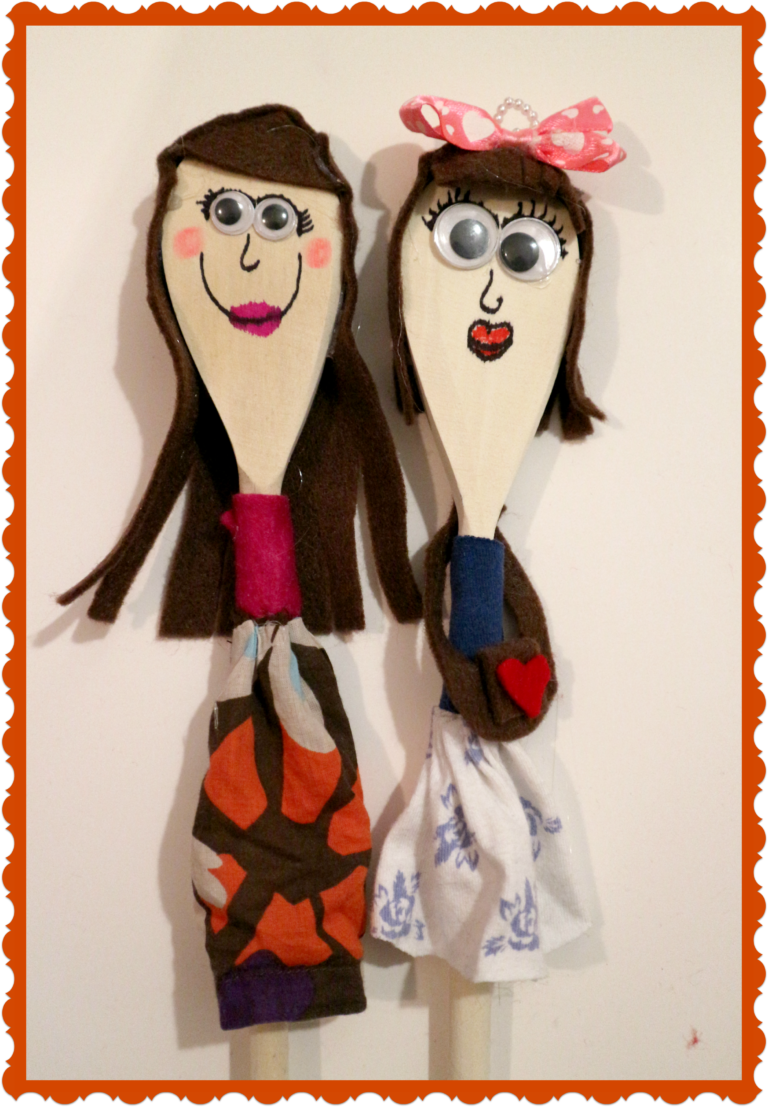 Wooden Spoon Puppets! Easy Fast Fun Inexpensive! - My Bright Ideas