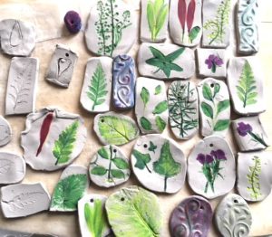 Looking for a nature craft for Earth Day Projects? This Clay Impressions Craft is Easy and Beautiful! mybrightideasblog.com