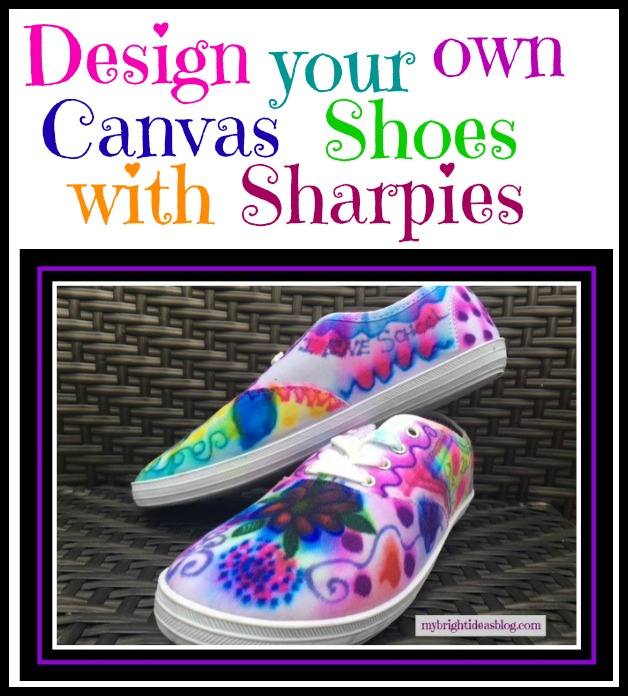 Design your canvas running shoes with a Sharpie Tie Dye Effect - My ...