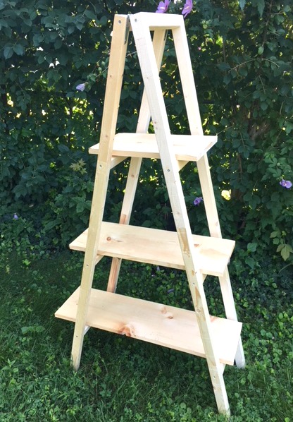 Make A Ladder Plant Stand Easy Diy, How To Turn A Wooden Ladder Into Plant Stand