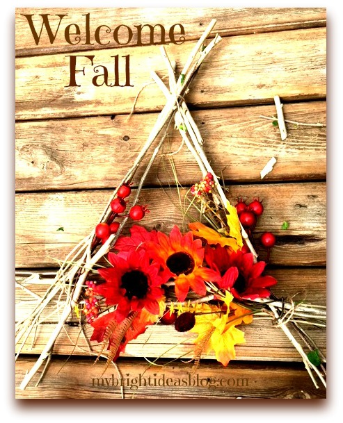 How to make an Autumn Wreath from Branches! - My Bright Ideas