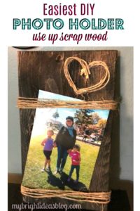 Easy Wood Photo Frame Idea - My Bright Ideas