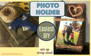 Easy Wood Photo Frame Idea - My Bright Ideas